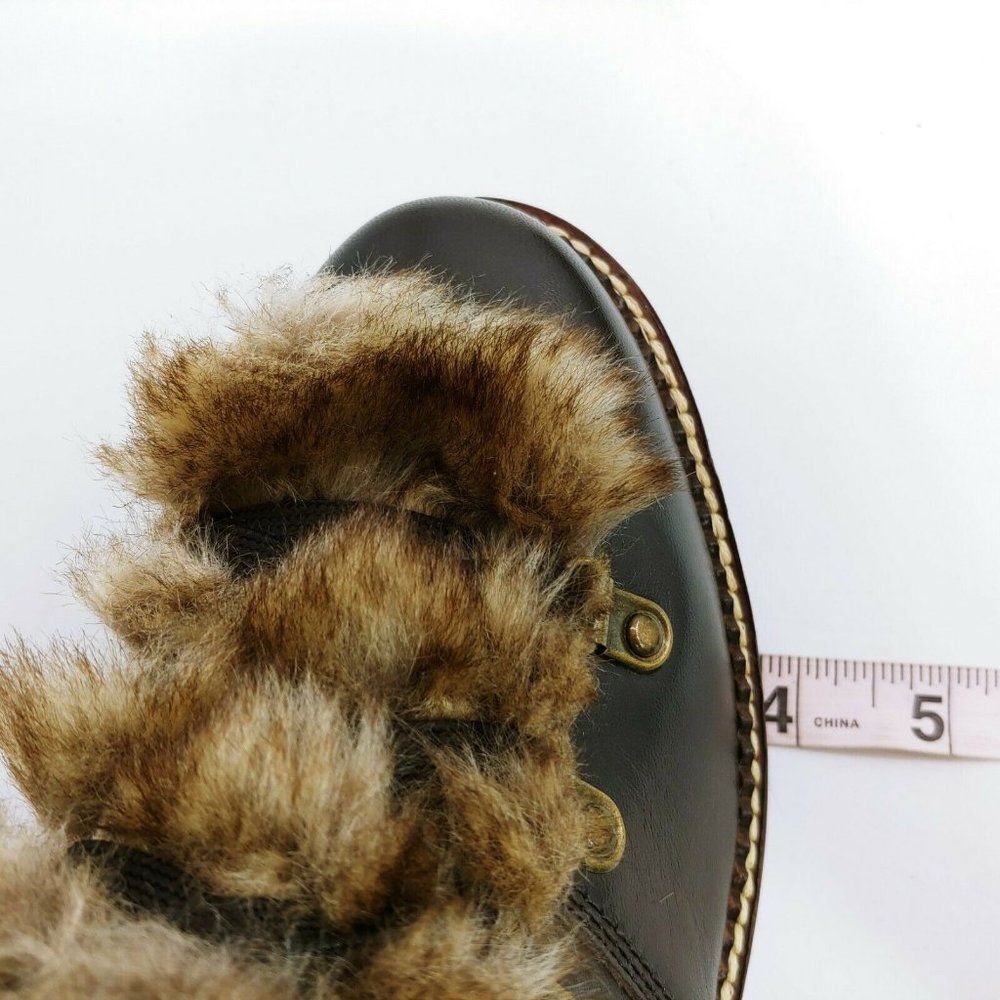 Lands End 477938 Faux Fur Lined Cuff Boots 8.5B - Picture 7 of 10